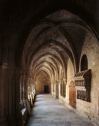 Cloître des Chevaliers du Monastère de Poblet, Vimbodi, Espagne