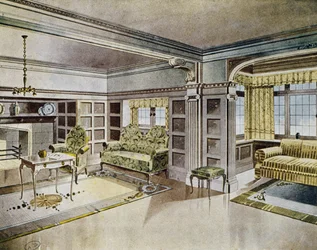 Conception de salons, vers 1900, Espagne, 20ème siècle
