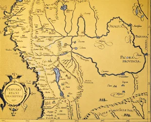 Carte de la vice-royauté espagnole du Pérou