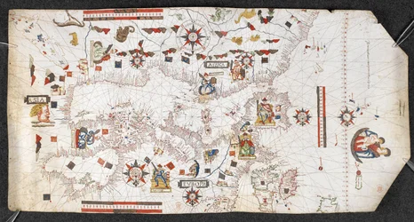 Carte portulan, par Jaume Olives