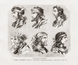 Six rois espagnols.