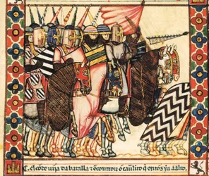 Le taureau de Plasencia, Chant 144, miniature tirée du cantique de Sainte Marie