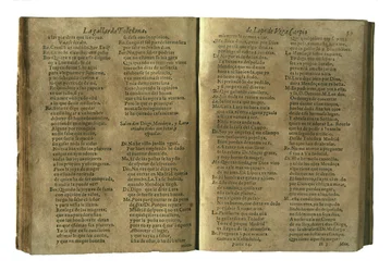 Vega Carpio, Félix Lope de (1562-1635). « La gallarda toledana », comédie de Lope de Vega incluse dans le recueil « Parte catorze de las comedias de Lope de Vega », édité à Madrid par la veuve de Fernando Correa Montenegro (1621). Espagne. C