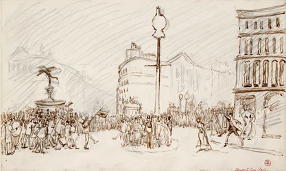 Scène de rue - Piccadilly Circus, vers 1900