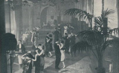 Danse, chanson et souper dans les salles souterraines de plaisir, vers 1935