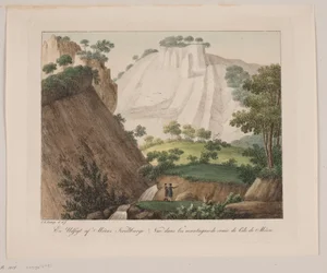 Une vue des falaises de craie de Møns