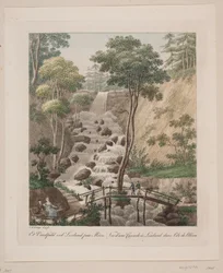 Une cascade à Liselund sur Møn