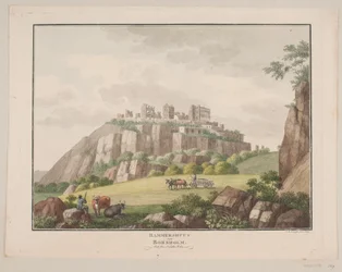 Hammershus à Bornholm. Vue du nord