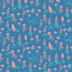 Motif de prairie alpine