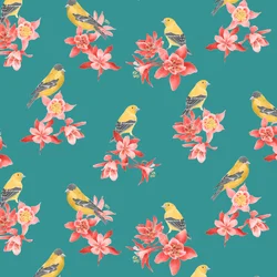 Motif de chardonneret, 2021