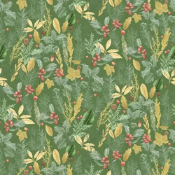 Motif de houx de vacances sombre