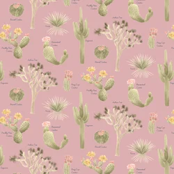 Motif de cactus du désert de Mojave, 2021