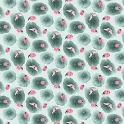 Motif coordonné de capucines coloris 1, 2020