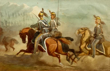 Cavalerie, Illustration de Stanislao Grimaldi del Poggetto