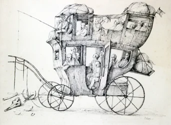 Diligence, vers 1850-1890