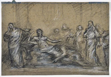 Étude de scène antique (dessin)