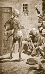 Le Trou noir, ancien Fort William, 18 juin 1756, illustration tirée de « Hutchinsons History of the Nations », vers 1910