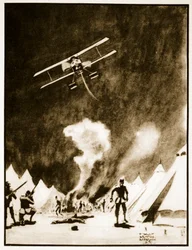 Bombardement des Turcs aux Dardanelles, illustration de 
