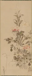 Pivoines et lys, période Momoyama ou Edo, 1568-1615
