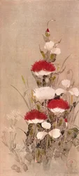 Coquelicots, blé et fleurs de natane, 17ème siècle