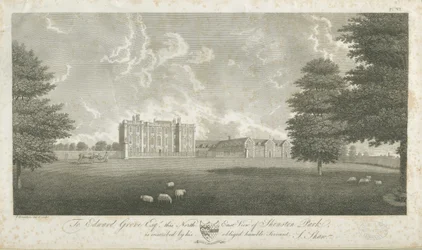 Shenstone Park - Hall : gravure, nd [fin du 18e siècle]