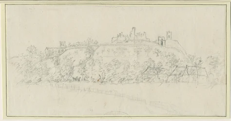 Château de Tutbury: dessin au crayon, nd [1762-1802]