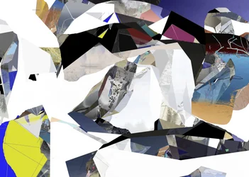 Abstrait géométrique fragmenté