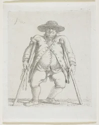 Homme avec Béquilles; "Orlandini"