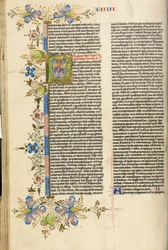 Initiale P décorée