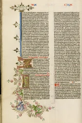 Initiale décorée Z ; Initiale décorée I