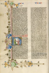 Initial H : Moïse parle aux Israélites