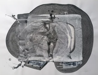 Figure grise abstraite