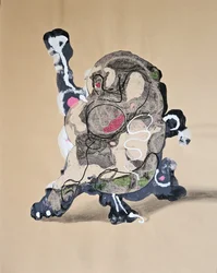 Bizarre figure dansante