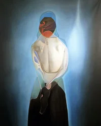 Mystérieuse contemplation bleue