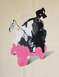 Forme noire surréaliste