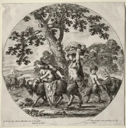 Une Famille de Satyres en Voyage