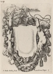 Cartouche avec satyres enfants, 1647