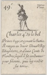 Charles IV dit le Bel, Prince sage, du Jeu des Rois de France, 1644