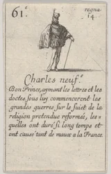 Charles neuf, Bon Prince, du Jeu des Rois de France, 1644