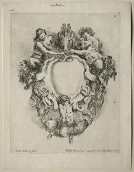 Collection de divers caprices et nouveaux dessins de cartouches et ornements : No 11