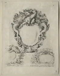 Collection de Divers Caprices et Nouveaux Dessins de Cartouches et Ornements : No. 9