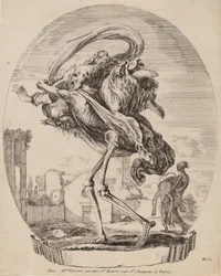 La mort portant une femme, probablement 1648