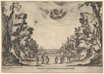 Première scène, à Florence, Le mariage des dieux, 1637