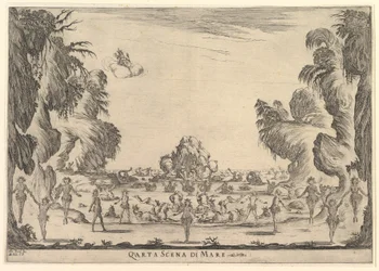 Quatrième scène, la mer, de Le nozze degli Dei, 1637