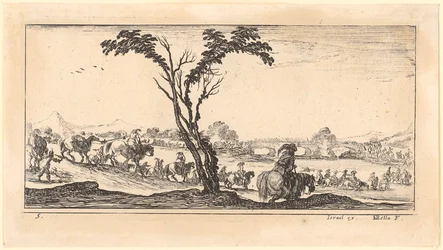 La cavalerie traverse une rivière