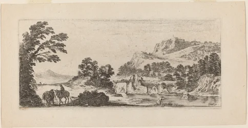 Paysage avec pont