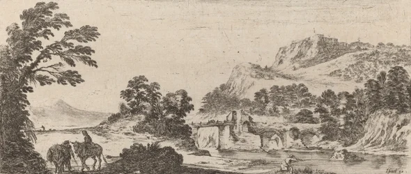 Paysage avec pont