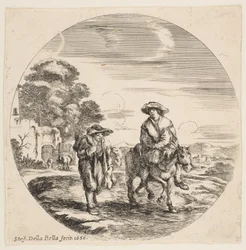 Paysage avec deux paysans, l