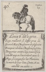Louis VI dit le Gros Sage, vaillant, du Jeu des Rois de France