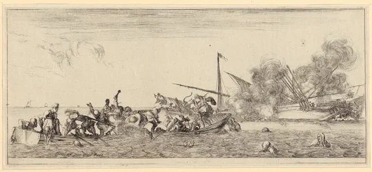 Convoi militaire, feuille n° 2 de la série « Paix et guerre » [Et pace, et bello]